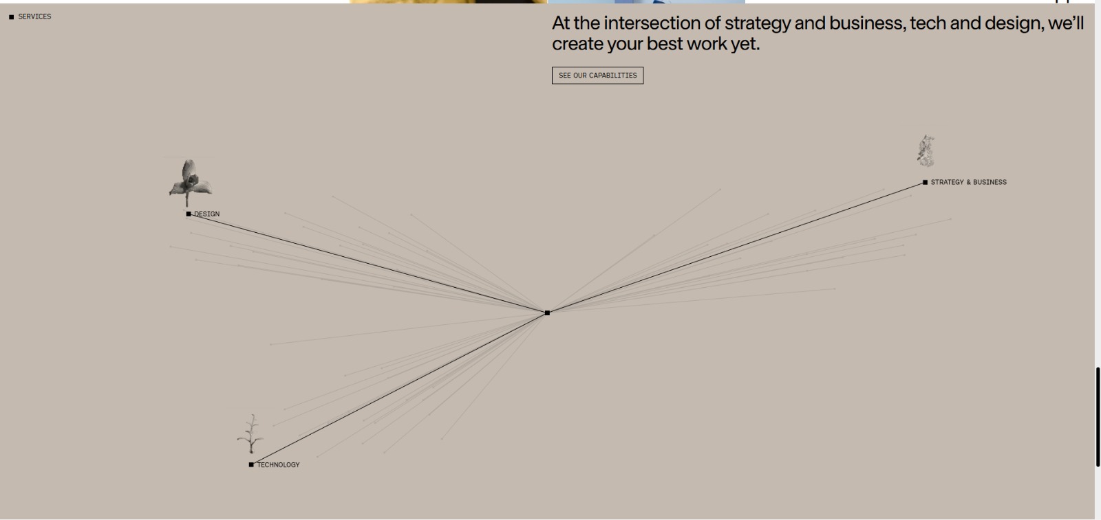 Trifecta diagram — design at the intersection of technology, business, and culture
