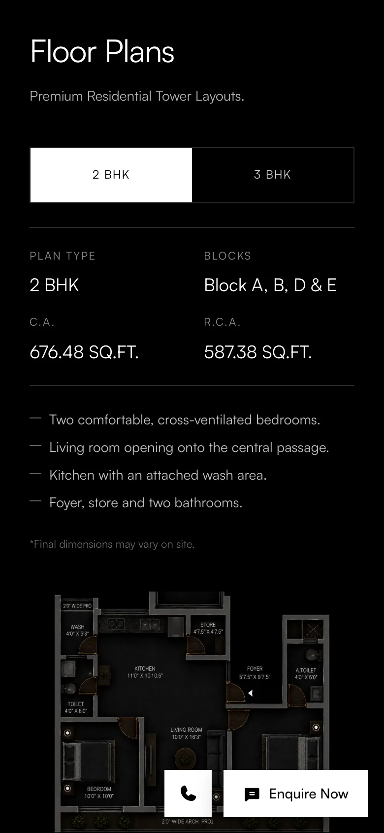 Floor plans on a phone