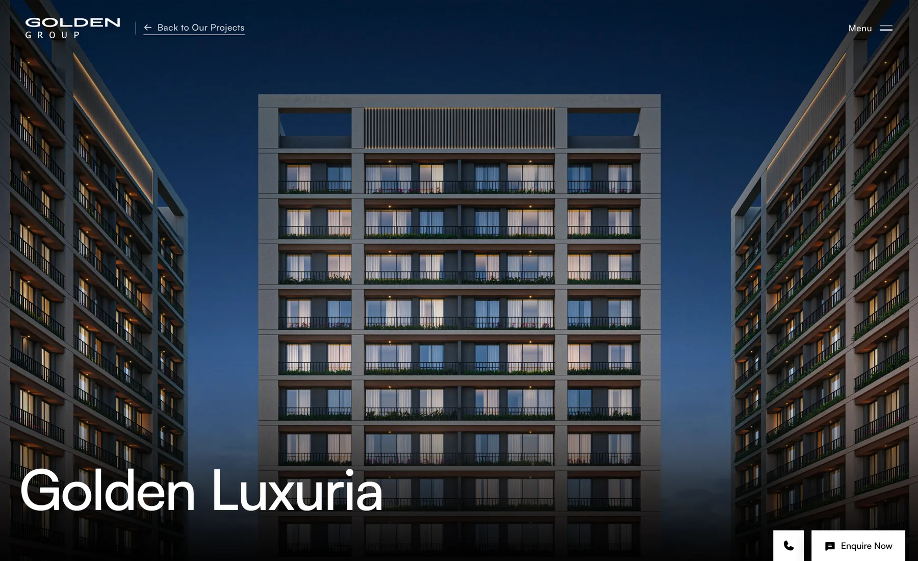 Golden Luxuria project page hero