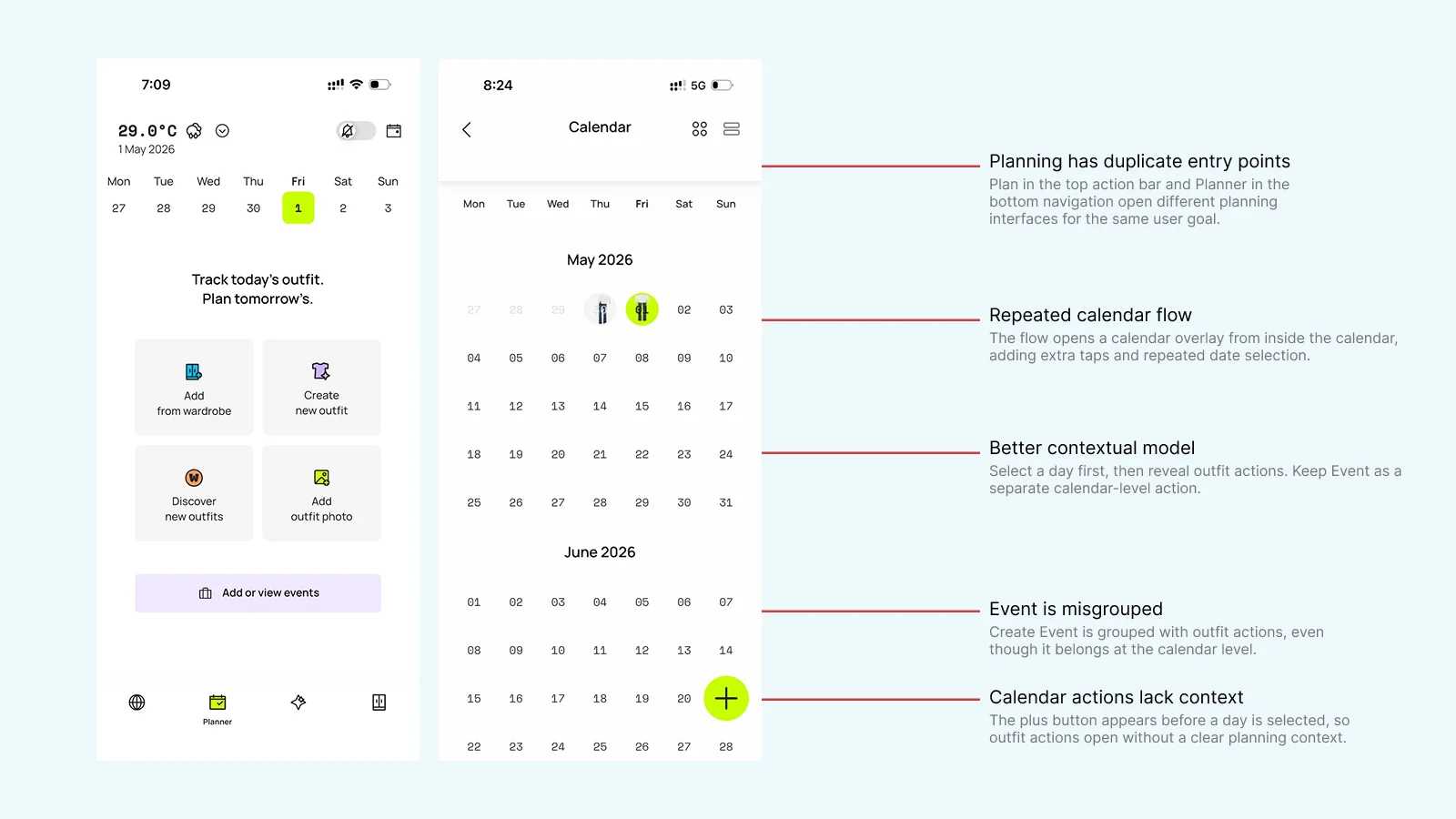 Audit screen 3 — annotated current app surface
